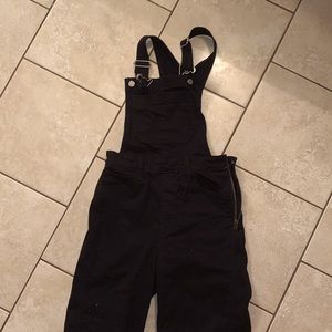 black levi long overalls